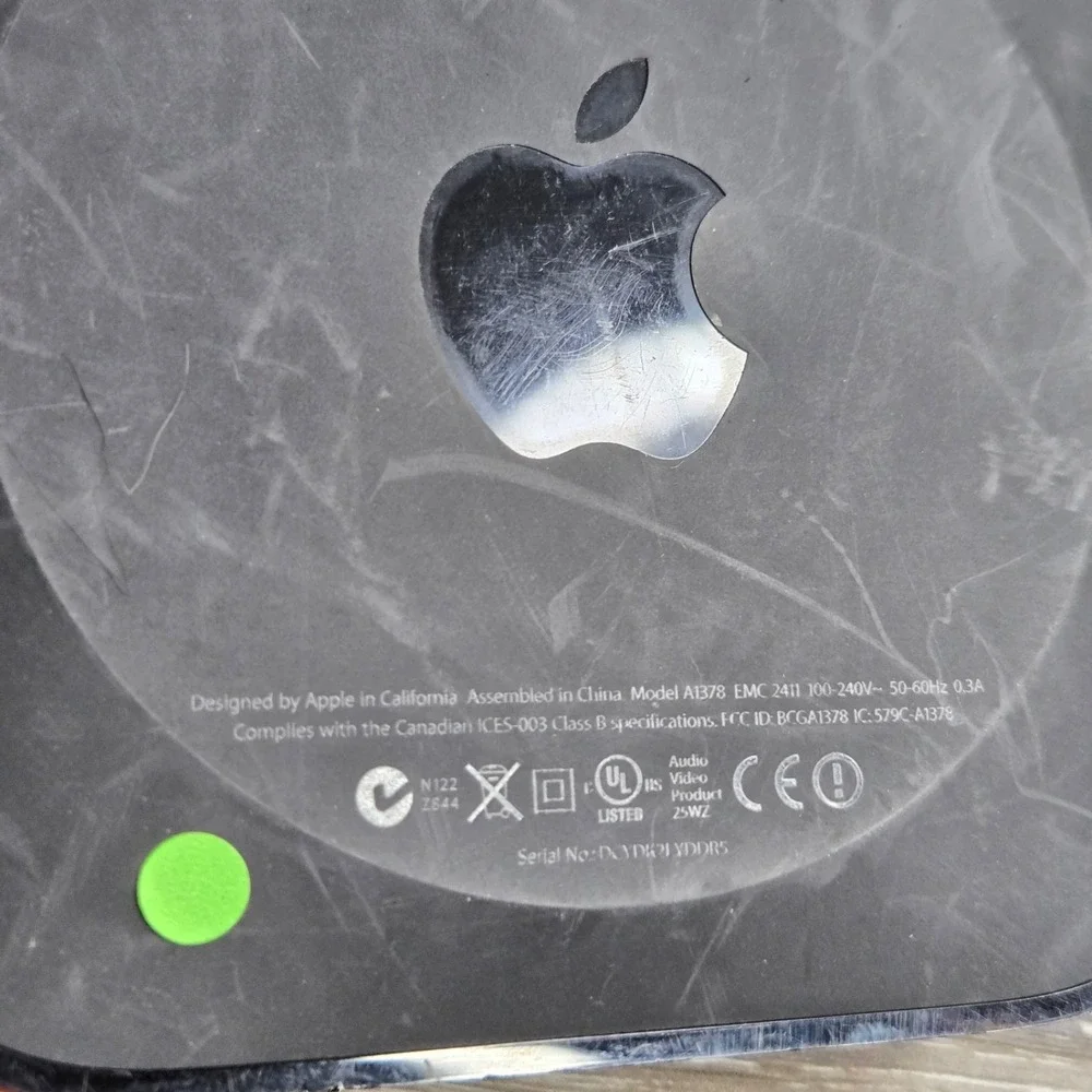 Apple A1378 Apple TV 2nd Gen Media Player Black Tested